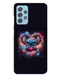 Чехол для Samsung Galaxy A23 с картинкой «Stitch в цветах»