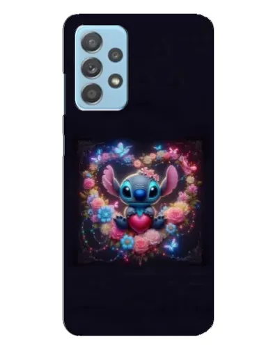 Чехол для Samsung Galaxy A23 с картинкой «Stitch в цветах»