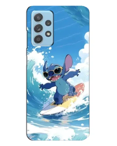 Чехол для Samsung Galaxy A23 с картинкой «Стич на волне»