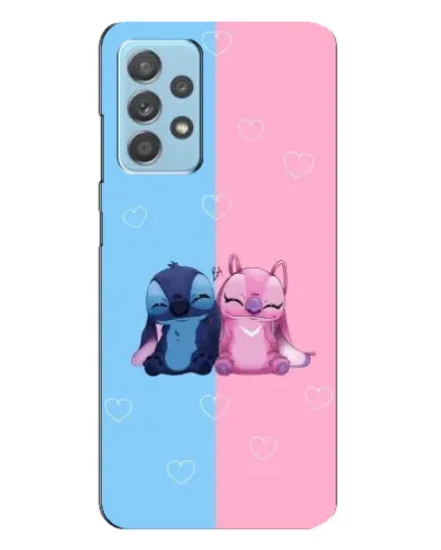 Чехол для Samsung Galaxy A23 с картинкой «Stitch и Angel Love»