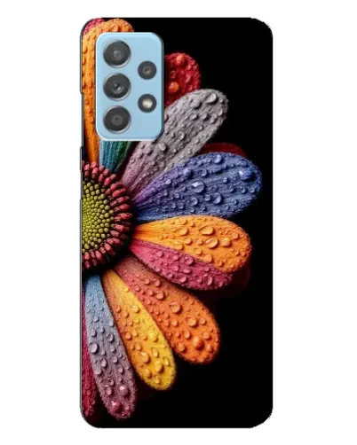 Чехол для Samsung Galaxy A23 с картинкой «Радужный цветок»