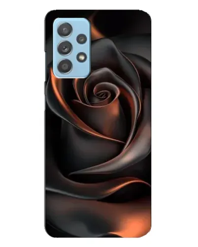 Чехол для Samsung Galaxy A23 с картинкой «Шелковая черная роза»