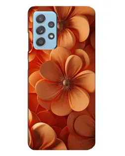 Чехол для Samsung Galaxy A23 с картинкой «Оранжевый макро цветок»