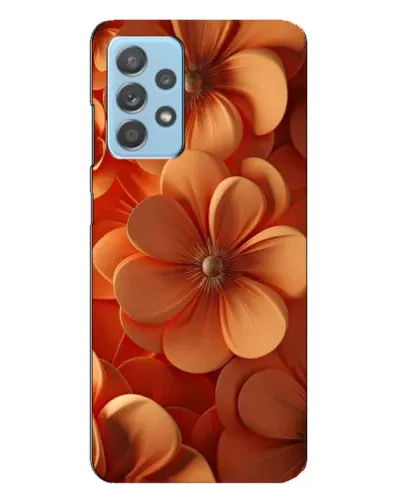 Чехол для Samsung Galaxy A23 с картинкой «Оранжевый макро цветок»