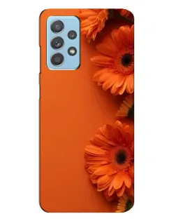 Чехол для Samsung Galaxy A23 с картинкой «Оранжевые герберы»