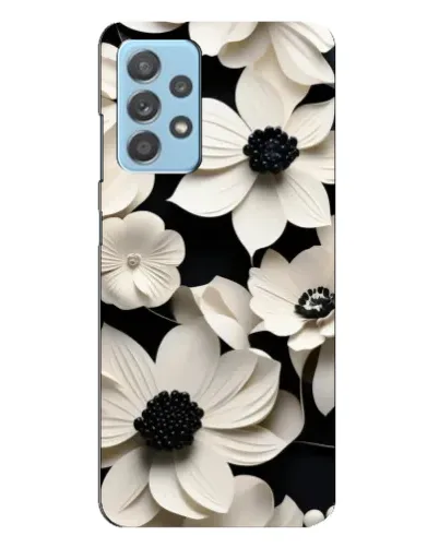 Чехол для Samsung Galaxy A23 с картинкой «Объемные белые цветы»