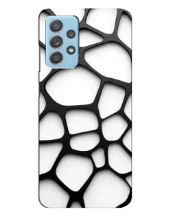 Чохол для Samsung Galaxy A23 з картинкою «Біла об'ємна сітка»