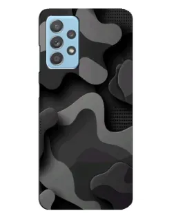 Чехол для Samsung Galaxy A23 с картинкой «Темный абстрактный камуфляж»