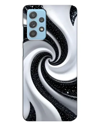 Чехол для Samsung Galaxy A23 с картинкой «Черно-белая спираль»