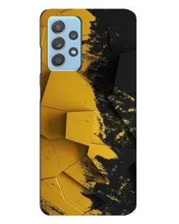 Чехол для Samsung Galaxy A23 с картинкой «Золотые осколки геометрии»