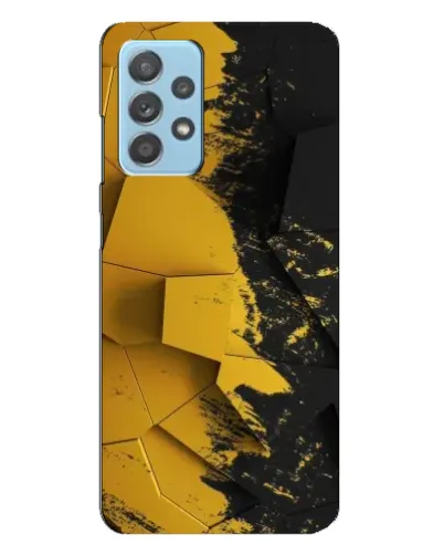 Чехол для Samsung Galaxy A23 с картинкой «Золотые осколки геометрии»