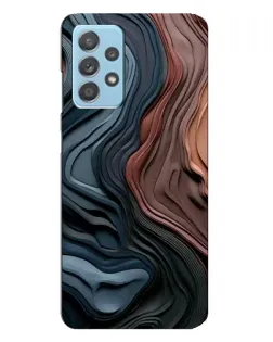 Чехол для Samsung Galaxy A23 с картинкой «Цветные волны каньона»