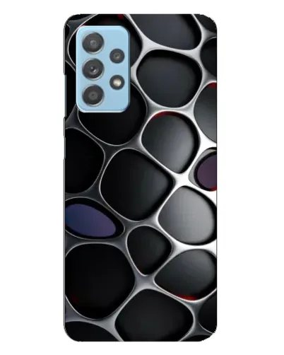 Чехол для Samsung Galaxy A23 с картинкой «Объемная темная решетка»