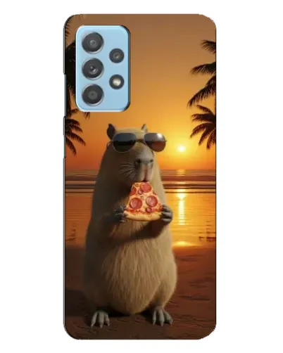 Чохол для Samsung Galaxy A23 з картинкою «Капібара з піцою»