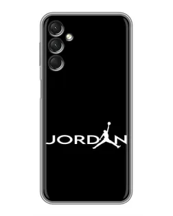 Чехол для Samsung Galaxy A24 с картинкой «Jordan White Logo»