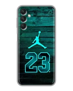 Чехол для Samsung Galaxy A24 с картинкой «Jordan Cyan 23»