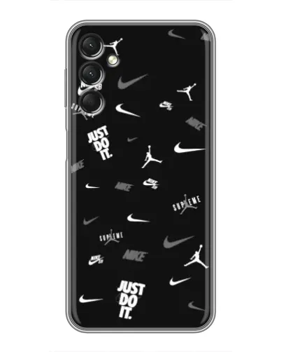 Чехол для Samsung Galaxy A24 с картинкой «Nike Black Pattern» Чехол для Samsung Galaxy A24 с картинкой «Nike Black Pattern»