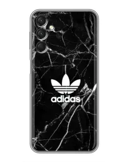 Чехол для Samsung Galaxy A24 с картинкой «Белый мрамор Adidas»