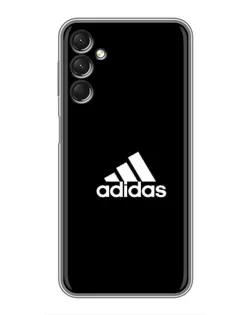 Чехол для Samsung Galaxy A24 с картинкой «Черная классика Adidas»