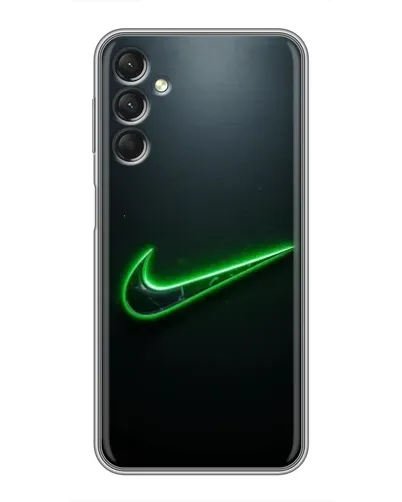 Чехол для Samsung Galaxy A24 с картинкой «Неоновый контур Nike»