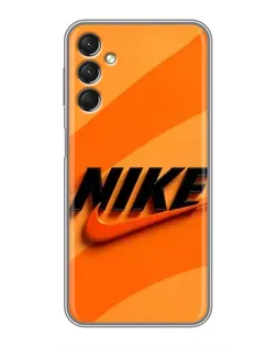 Чехол для Samsung Galaxy A24 с картинкой «Оранжевый драйв Nike» Чехол для Samsung Galaxy A24 с картинкой «Оранжевый драйв Nike»
