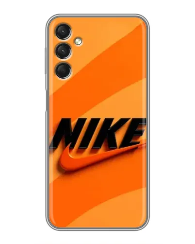 Чехол для Samsung Galaxy A24 с картинкой «Оранжевый драйв Nike»