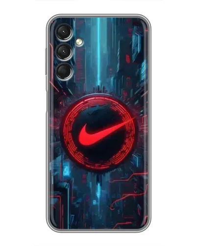 Чехол для Samsung Galaxy A24 с картинкой «Техногенный стиль Nike»