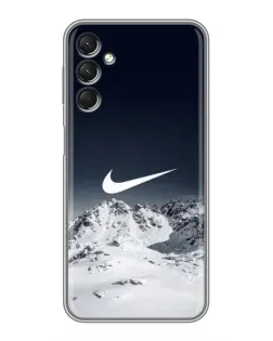 Чехол для Samsung Galaxy A24 с картинкой «Nike — зимние горы»