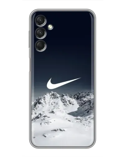 Чехол для Samsung Galaxy A24 с картинкой «Nike — зимние горы»
