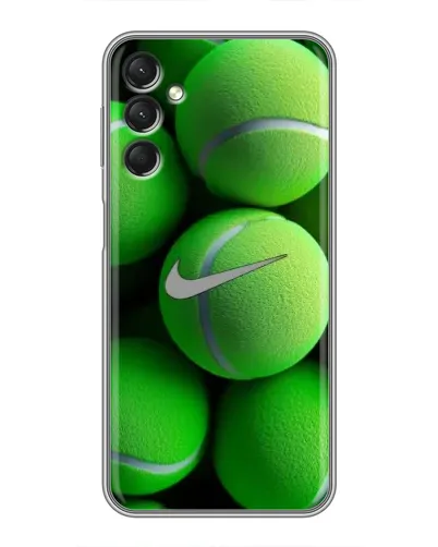 Чехол для Samsung Galaxy A24 с картинкой «Теннисные мячи Найк»
