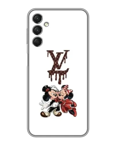 Чехол для Samsung Galaxy A24 с картинкой «LV и Микки Маус»