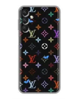Чехол для Samsung Galaxy A24 с картинкой «Цветная монограмма LV»