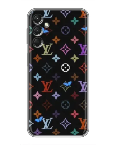 Чехол для Samsung Galaxy A24 с картинкой «Цветная монограмма LV»