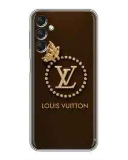 Чехол для Samsung Galaxy A24 с картинкой «LV — золотая печать»