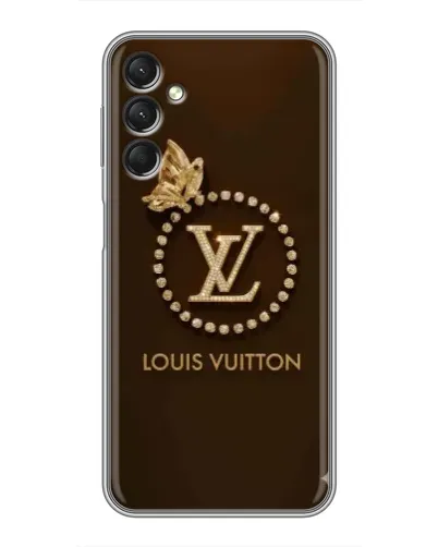 Чехол для Samsung Galaxy A24 с картинкой «LV — золотая печать»