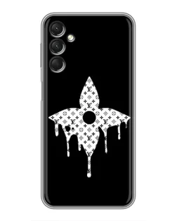 Чехол для Samsung Galaxy A24 с картинкой «Цветочная монограмма»