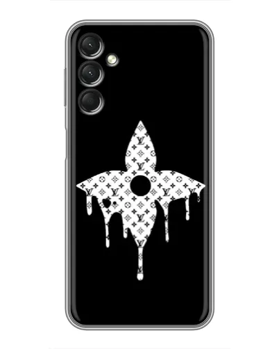 Чехол для Samsung Galaxy A24 с картинкой «Цветочная монограмма»