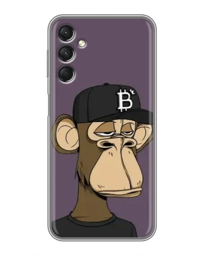 Чехол для Samsung Galaxy A24 с картинкой «Bored Ape в кепке»