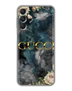 Чехол для Samsung Galaxy A24 с картинкой «Абстрактные цветы Gucci»