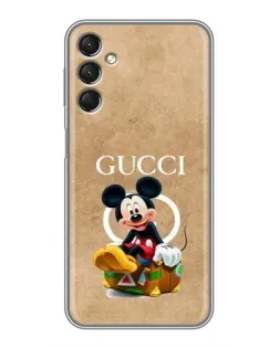 Чехол для Samsung Galaxy A24 с картинкой «Микки Маус Gucci — крафт»