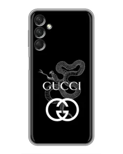 Чехол для Samsung Galaxy A24 с картинкой «Gucci — серебряная змея»