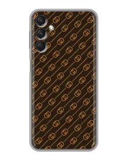 Чехол для Samsung Galaxy A24 с картинкой «Gucci — золотые диагонали»