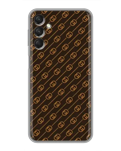 Чехол для Samsung Galaxy A24 с картинкой «Gucci — золотые диагонали»