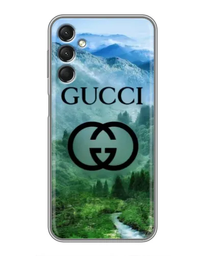 Чехол для Samsung Galaxy A24 с картинкой «Gucci — горный пейзаж»