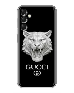 Чехол для Samsung Galaxy A24 с картинкой «Gucci — серебряный лев»