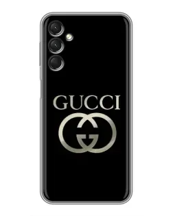 Чехол для Samsung Galaxy A24 с картинкой «Gucci — золото на черном»