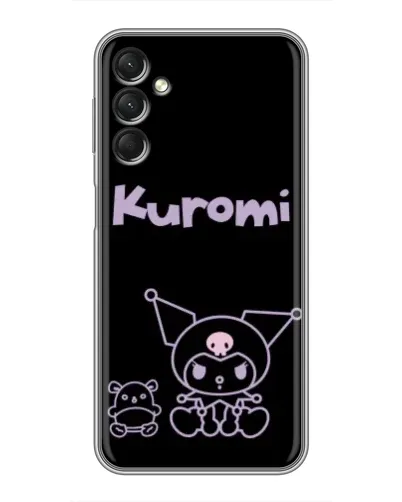 Чохол для Samsung Galaxy A24 з картинкою «Kuromi — чорний мінімалізм»