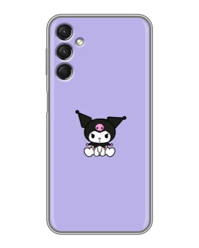 Чохол для Samsung Galaxy A24 з картинкою «Kuromi — фіолетовий мінімалізм»
