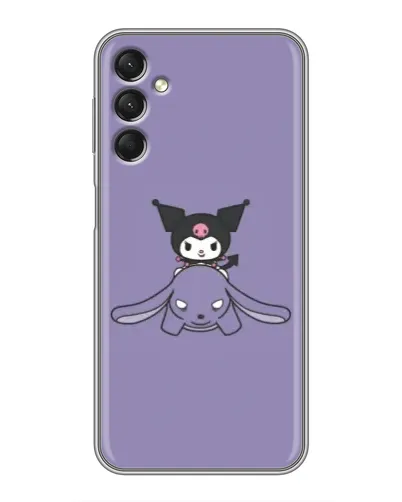 Чохол для Samsung Galaxy A24 з картинкою «Kuromi на ліловому фоні»