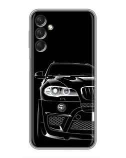 Чехол для Samsung Galaxy A24 с картинкой «Темный силуэт BMW»